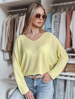 Dámský oversize svetr NORVAN lemon FashionStreet MY2456