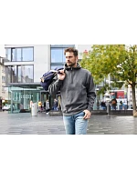 Daiber JN 839 Prac. mikina z bio bavlny, kapuce, "1/4" zip 02.0839 black Daiber JN 839 Prac. mikina z bio bavlny, kapuce, "1/4" zip 02.0839 black