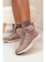 Dámské Boty S Kožešinou Big Star MM274487 Šedé