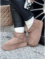 Dámské sněhule na platformě béžové BRINETTO FashionStreet ZY0568