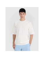 Pánská mikina bez kapuce s krátkým rukávem 4F 4FRSS25TSWSM2114-11S