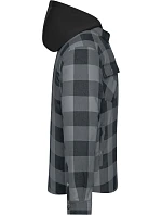 Daiber JN 1872 Prošívaná košilová bunda 02.1872 black/metal grey Daiber JN 1872 Prošívaná košilová bunda 02.1872 black/metal grey