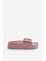 Dámské Pěnové Žabky Na Platformě S Sponou Big Star NN274A663 Růžové Dámské Pěnové Žabky Na Platformě S Sponou Big Star NN274A663 Růžové