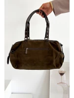 Kabelka z eko semiše Khaki Gressa Kabelka z eko semiše Khaki Gressa