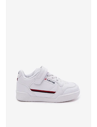 Dětské boty Sneakers na suchý zip LOTTO NANDU 2600310K Bílé