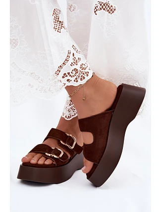 Klapky na platformě model 228976 Step in style