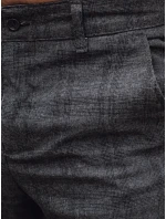 Pánské volnočasové kalhoty tmavě šedé FashionStreet UX4399