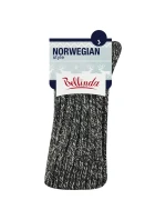 Zimní unisex ponožky NORWEGIAN STYLE SOCKS - BELLINDA -  černá