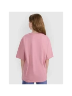 Dívčí tričko oversize s potiskem 4F 4FJRAW25TTSHF2936-54S