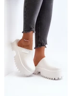 Dámské Žabky Na Masivní Podrážce Big Star NN274015 Bílé