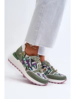 Dámské kožené tenisky na platformě Maciejka 06390-09 seledýnové