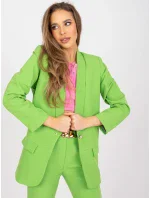 Dámské sako DHJ MA 15621 světle zelené Dámské sako DHJ MA 15621 světle zelené