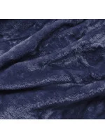 Tmavě modrá prošívaná dámská zimní bunda (2m-963) Tmavě modrá prošívaná dámská zimní bunda (2m-963)