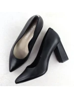 Černé lodičky na jehlovém podpatku černé Sergio Leone PB216