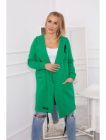 Zateplená bunda s kapucí zelená