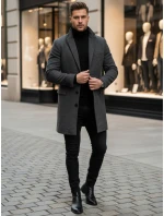 Pánský šedý kabát FashionStreet CX0441