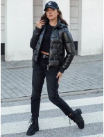 Dámská krátká prošívaná zimní bunda s kapucí FASHWARM černá FashionStreet TY4640