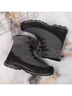 Zimní sněhové boty nepromokavé šedé DK