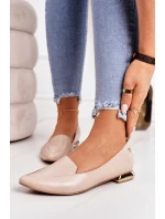 Mokasíny Na Zlatých Podpatcích Laura Messi 2013 Béžová