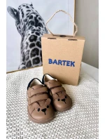 Kožené dětské polobotky Barefoot s Medvídkem Bartek Béžové Kožené dětské polobotky Barefoot s Medvídkem Bartek Béžové