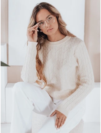 Dámský svetr BRAVINA ecru FashionStreet MY2527