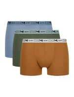 Pánské boxerky z bio bavlny 3ks DIM COTTON STRETCH BIO BOXER 3x - DIM - oranžová
