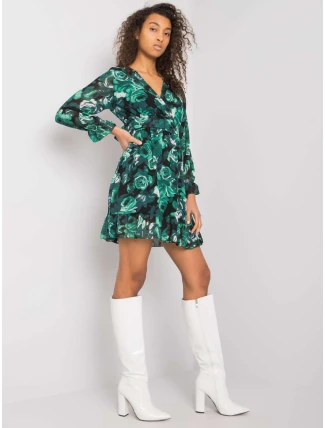 Šaty DHJ SK 12220 1.10P tmavě zelená