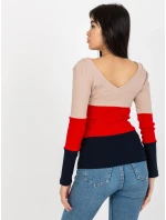 Halenka RV BZ 8429.41P tmavě modrá červená