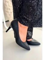 Dámské eko-kožené lodičky Sergio Leone – černé