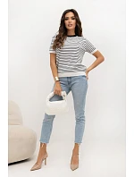 Svetr s krátkým rukávem model 230140 Italy Moda Svetr s krátkým rukávem model 230140 Italy Moda