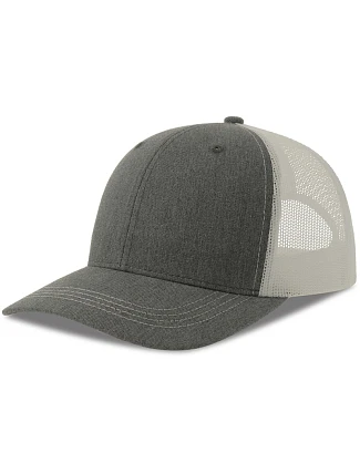 Atlantis Headwear Sonic-S 6 panelová Trucker kšiltovka 33.0259 grey melange/white