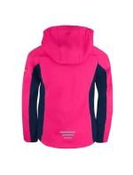 Dívčí sportovní bunda TrollKids Girls Kristiansand Jacket navy/magenta softshell pink (321-114)