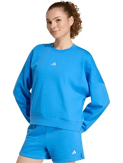 Dámská mikina adidas Essentials Small Logo Feelcozy modrá KC5280