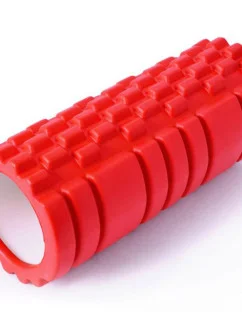 SMJ YG021-A 14x33 cm červený masážní váleček