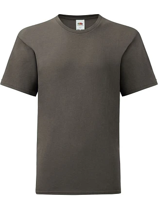 Fruit of the Loom Kids Iconic 150 T Dětské tričko 16.1023 light graphite