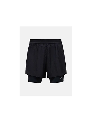 Pánské šortky PEAK PERFORMANCE M Discover 2-In-1 Shorts, černé Pánské šortky PEAK PERFORMANCE M Discover 2-In-1 Shorts, černé