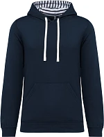 Kariban K 4013 Unisex mikina s kapucí 20.K013 navy/mariniere Kariban K 4013 Unisex mikina s kapucí 20.K013 navy/mariniere