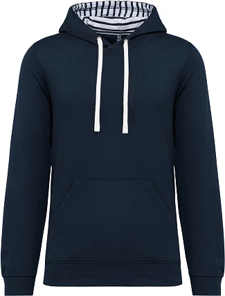 Kariban K 4013 Unisex mikina s kapucí 20.K013 navy/mariniere Kariban K 4013 Unisex mikina s kapucí 20.K013 navy/mariniere