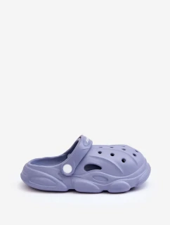 Dětské pěnové pantofle Crocs Modre Cloudy