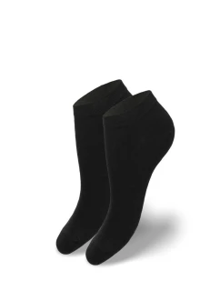 Ženské kotníčkové bambusové ponožky Černé