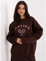 Mikina MJ BL H2519.34 tmavě hnědá Mikina MJ BL H2519.34 tmavě hnědá