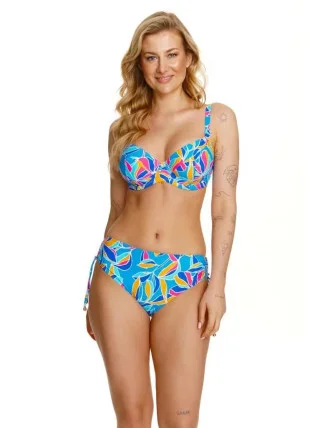 Dámské plavkové kalhotky spodní díl Sarema Modrá mix - Lupo Line Dámské plavkové kalhotky spodní díl Sarema Modrá mix - Lupo Line