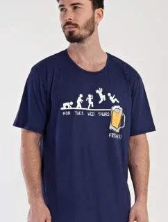 Pánská noční košile s krátkým rukávem Filip