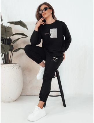 Dámská tepláková souprava FUTURE černá FashionStreet AY1036