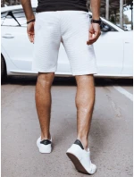 FashionStreet pánské bílé teplákové šortky SX2384