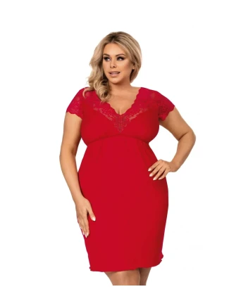 Dámská noční košilka Tess red plus - Donna
