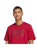 Pánské tričko adidas Collegiate Lineage červené KH4593 pánské Pánské tričko adidas Collegiate Lineage červené KH4593 pánské