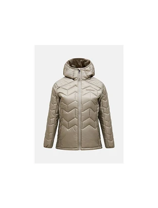 Bunda PEAK PERFORMANCE Elevate Liner Hood Jacket Women, béžová