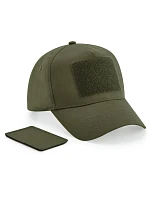 Beechfield B 638 5 panelová čepice s nášivkou 53.0638 military green Beechfield B 638 5 panelová čepice s nášivkou 53.0638 military green
