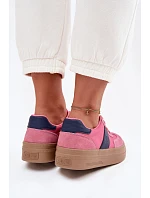 Dámské semišové tenisky Big Star TT274164 Růžové